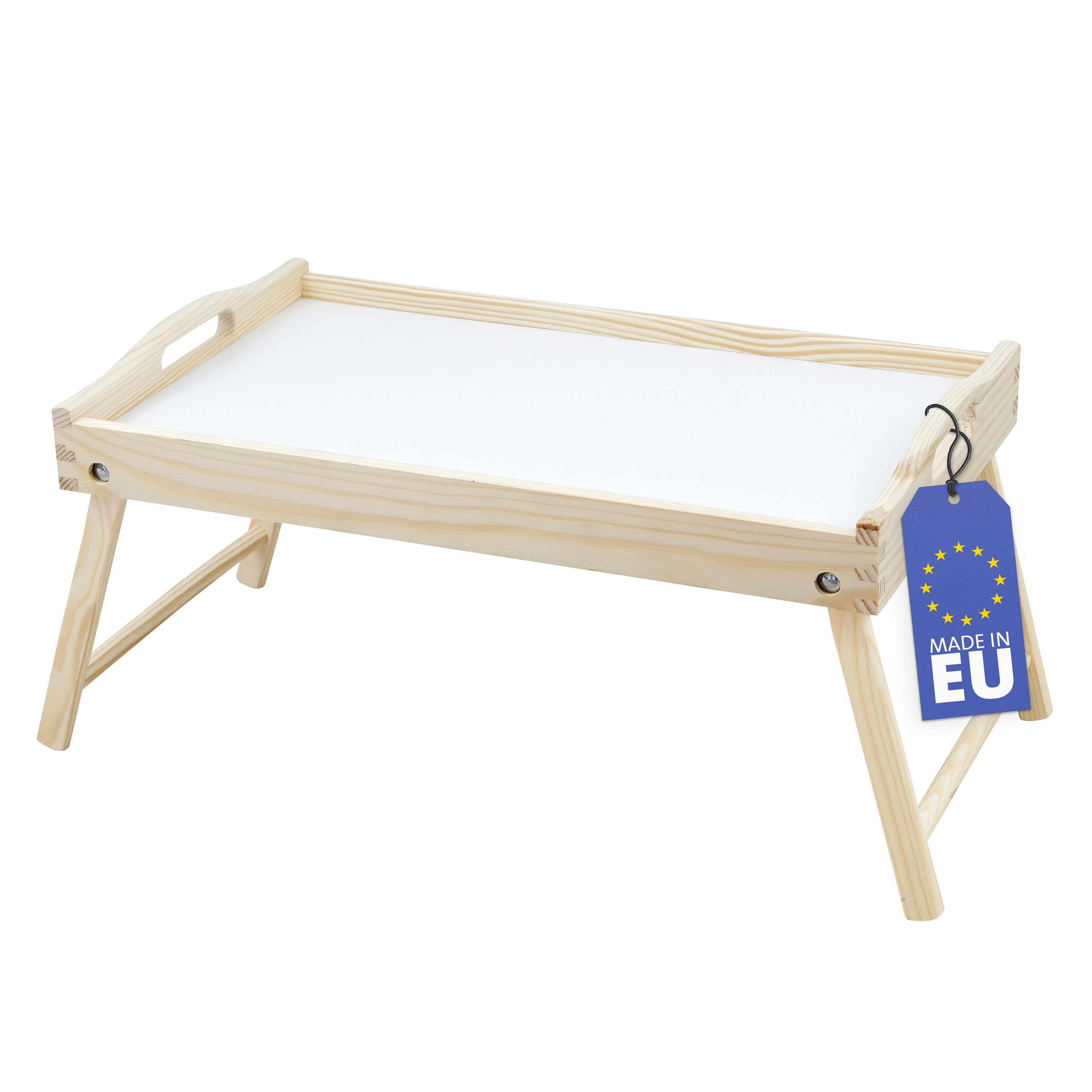 Rubberneck Tablett für Bett und Büro (natur/weiß)