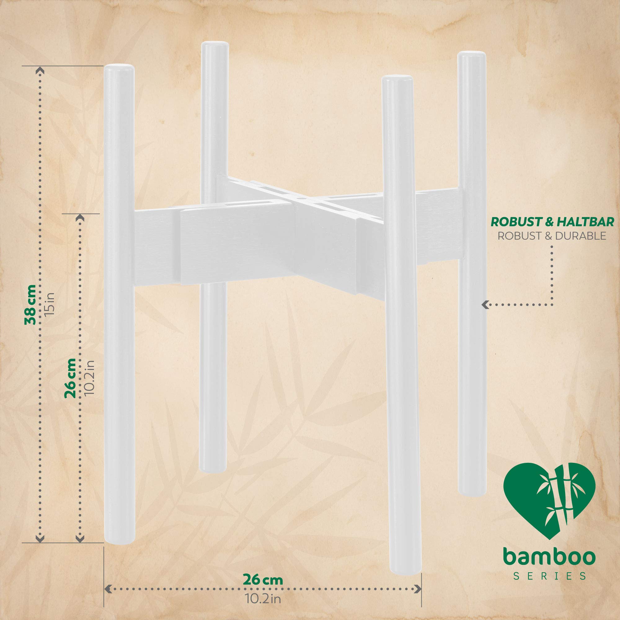 Rubberneck Bambus Pflanzenständer – für den Innen- und Außenbereich
